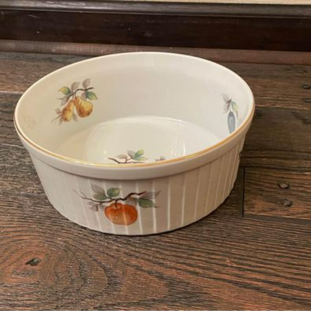 Andre Sadek Casserole, Soufflé Dish, Sadek, Fruit, Vintage